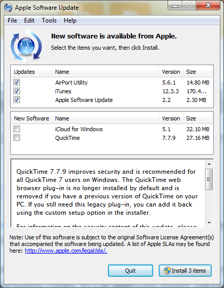 free apple quicktime player for windows 10